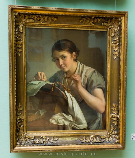 Василий Андреевич Тропинин картины Кружевница