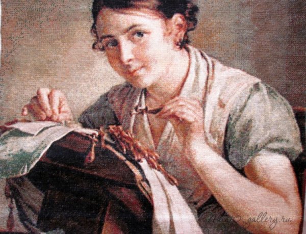 Тропинин портрет Кружевница