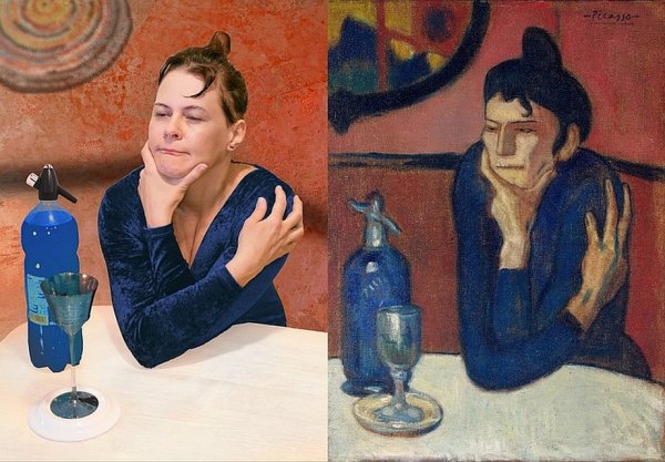 Картина любительница абсента Пабло Пикассо