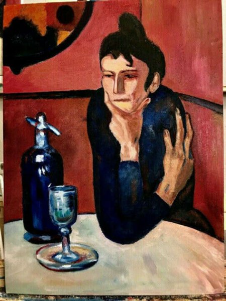 Картина любительница абсента Пабло Пикассо оригинал