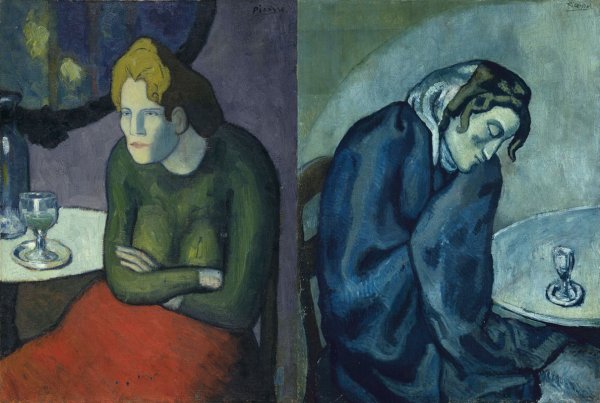 Картина любительница абсента Пабло Пикассо