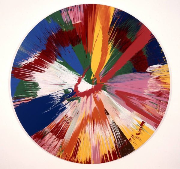 Дэмиен Херст картины Spin Paintings
