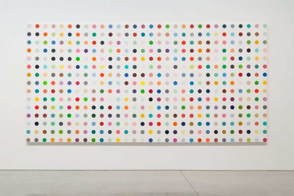 Дэмиен Херст точечные картины