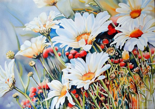 Картина ромашки