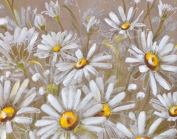Ромашки акрилом