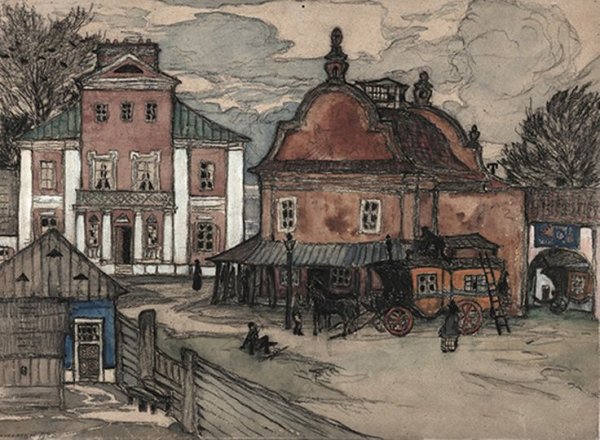 Добужинский Мстислав «провинция 1830-х годов»