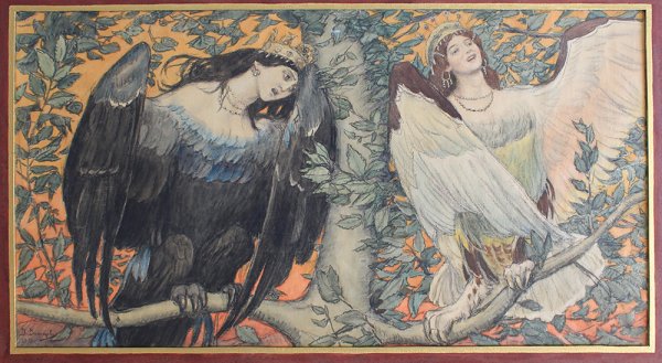 Птица Сирин и алконост