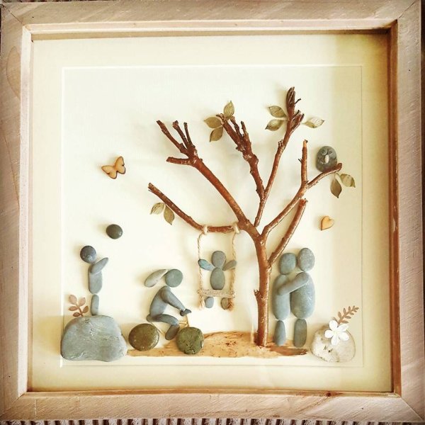 Панно из гальки своими руками