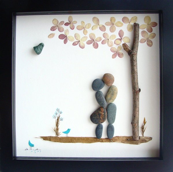 Композиция из камешков