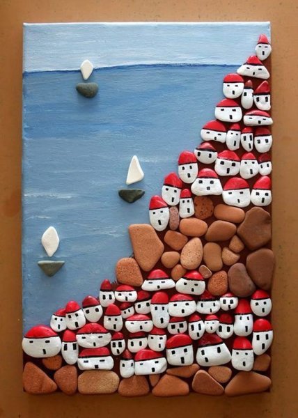 Аппликация из камешков