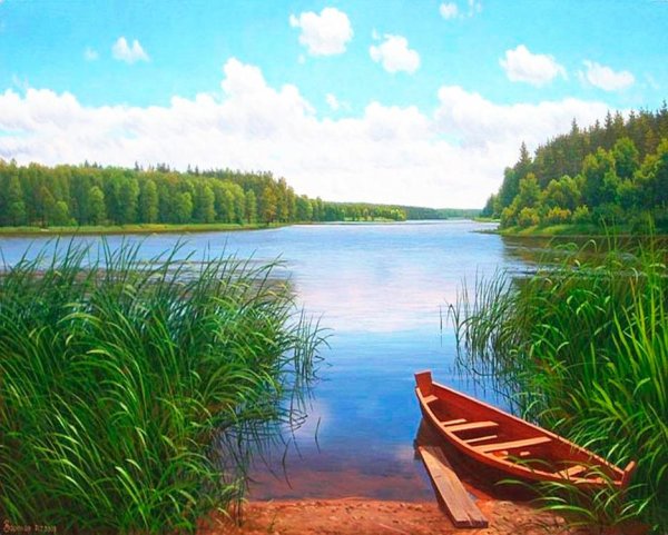 Картина Тихая заводь