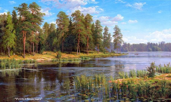 Художник Сергей Басов родные просторы