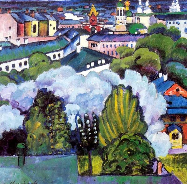 1911 Городской пейзаж. Машков Илья Иванович