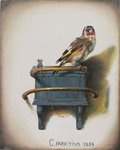 Щегол картина Фабрициуса