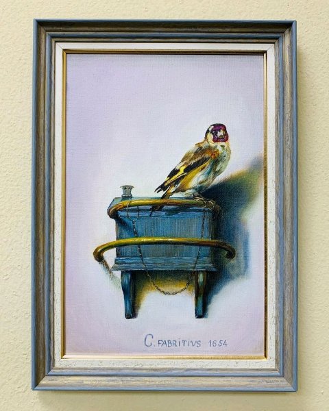 Щегол картина Фабрициуса