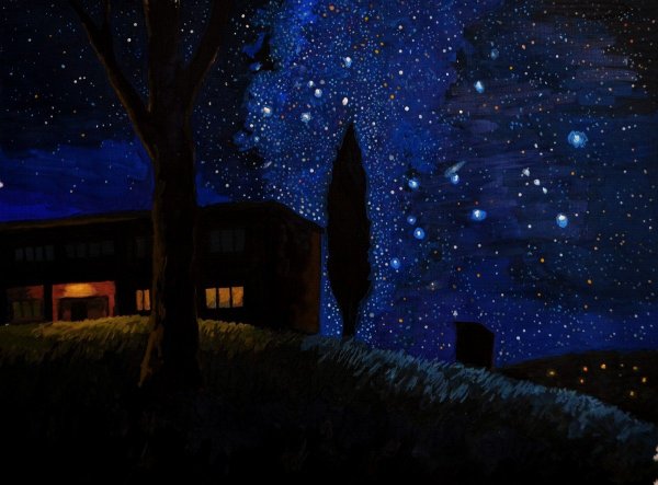 Звездное небо живопись