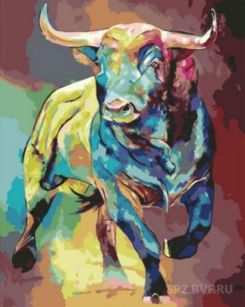 Картина по номерам бык