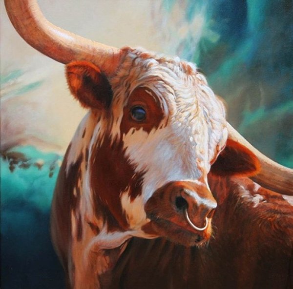 Живопись с коровой Тереза Эллиотт