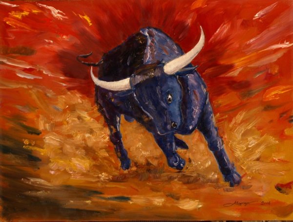 Бык живопись Ватагин