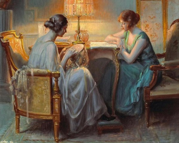 Женщина за рукоделием