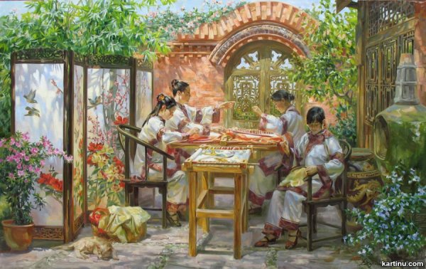 Художник Виктория Харченко "у самовара"