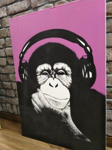 Обезьяна с сигарой арт