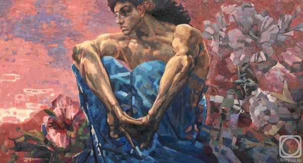 Врубель Михаил Александрович демон сидящий