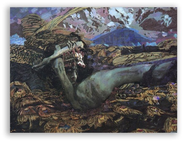 Михаил Врубель демон сидящий