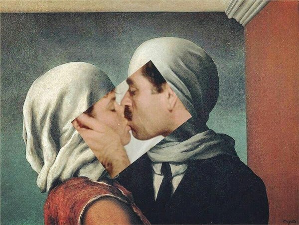 Рене Магритт влюбленные 1928