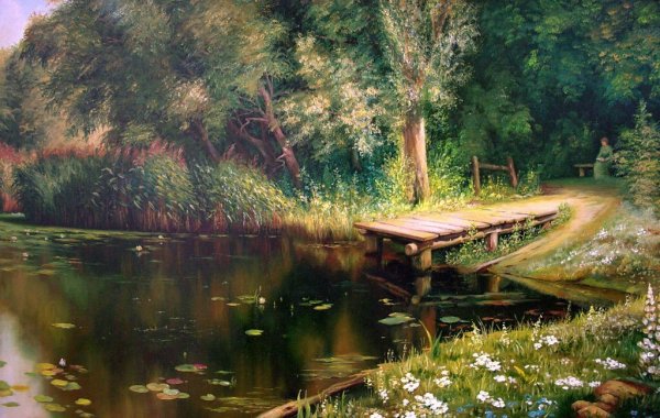 Василий Поленов, «заросший пруд», 1879