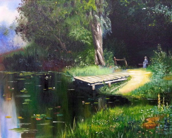 Василий Поленов, «заросший пруд», 1879