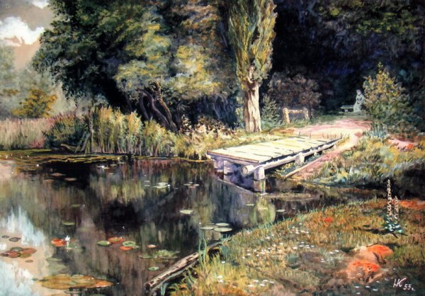 Василий Дмитриевич Поленов заросший пруд