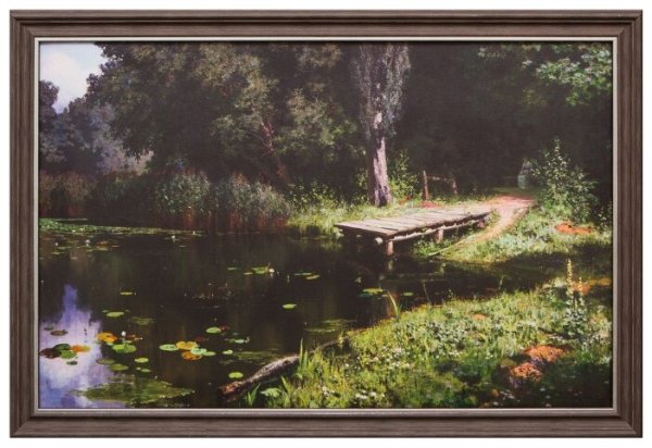 Поленов художник Зоросший прудик