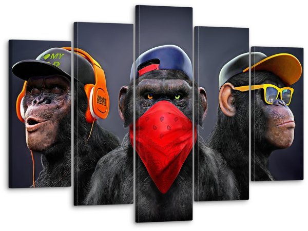 Картина три обезьяны