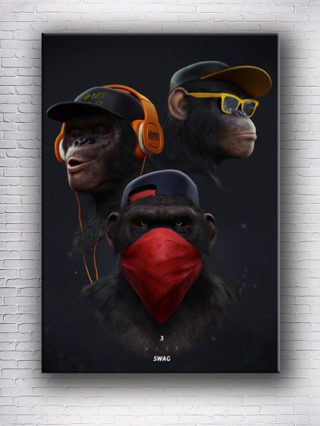 Картина три обезьяны