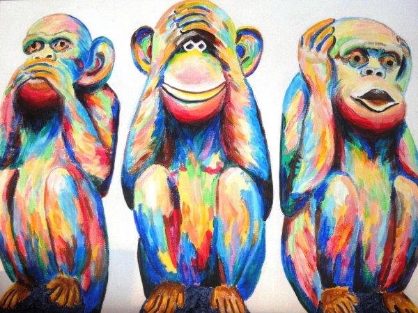 Картины обезьяны современные