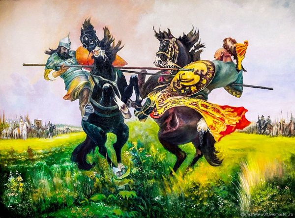 Васнецов Пересвет и Челубей