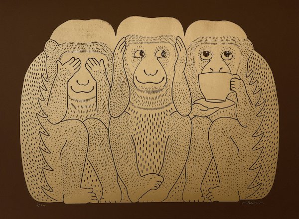 Три обезьяны Графика