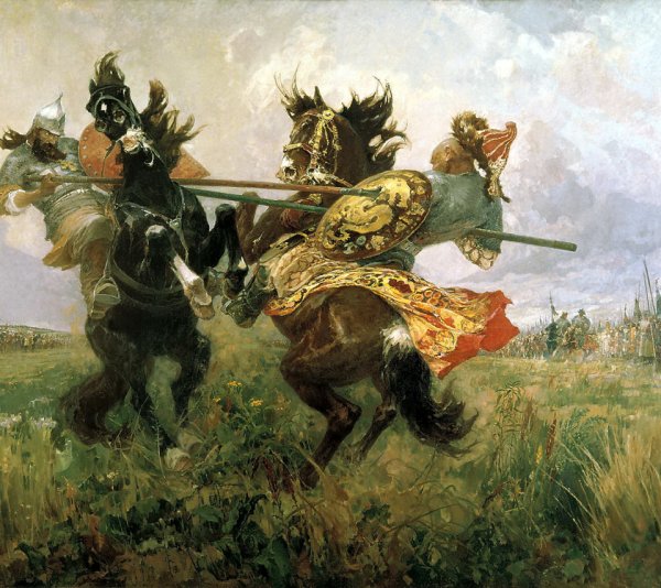 Авилов бой Пересвета с Челубеем