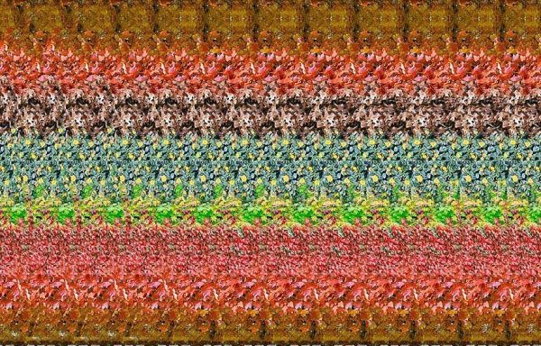 Стереокартинка храм Василия Блаженного