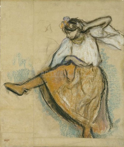 Танцовщица в зеленом Дега