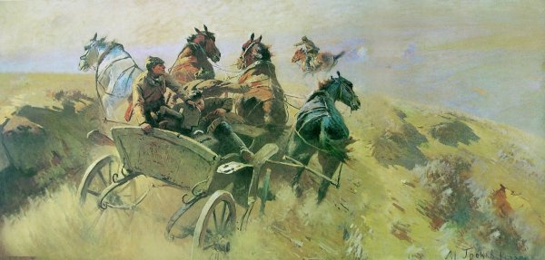 М.Б. греков. Тачанка. 1925.