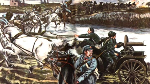 Арты Гражданская война в России тачанка