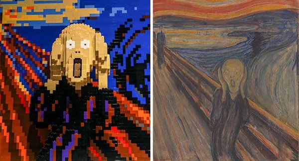 Картины известных художников, которые можно сделать из лего