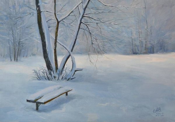 Гермашев снег выпал