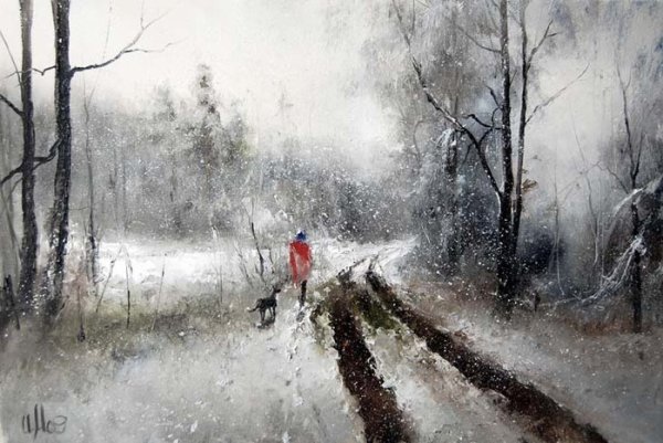 Картины Санкт-Петербург зима Александр Александровский