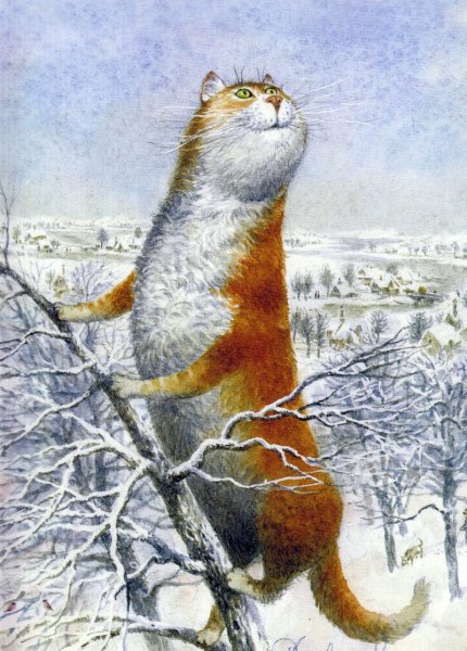 Коты Петербурга художник Владимир Румянцев