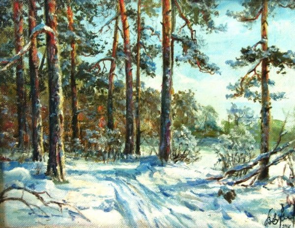 Шишкин Иван Иванович зимний лес