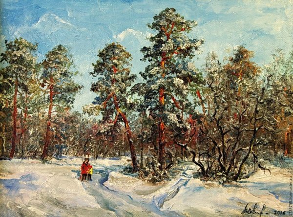 Художник Шишкин зимний лес