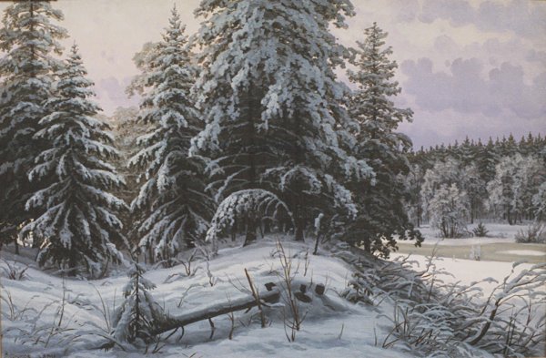 Иван Иванович Шишкин. «Лес зимой». 1884.